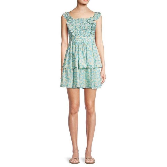 Womens Floral Cut Out Sundress - Picture 1 of 3